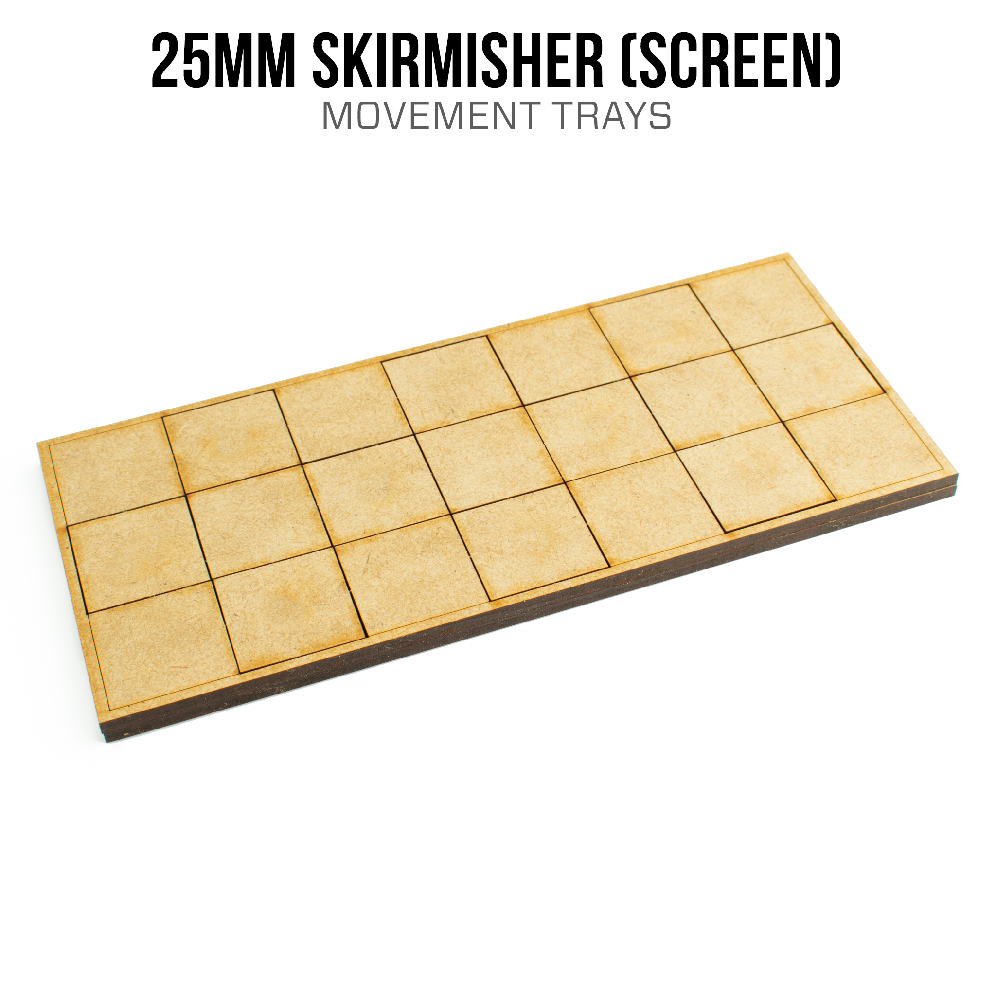 25mm Skirmisher (Screen) Movement Trays