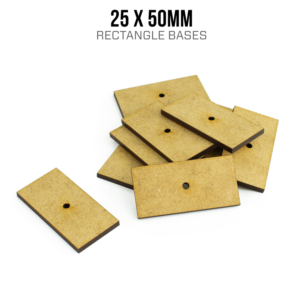 Rectangular Base Cover 25 x 50mm Rectangle Bases – Tabletop Ops Wargaming