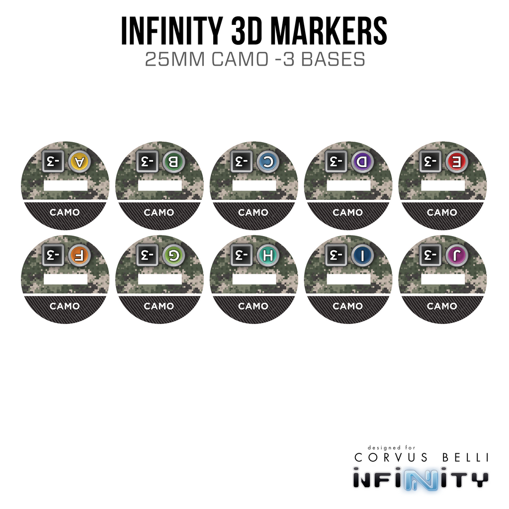 Infinity 3D Markers: Ariadna Scout (25mm Camo -3)