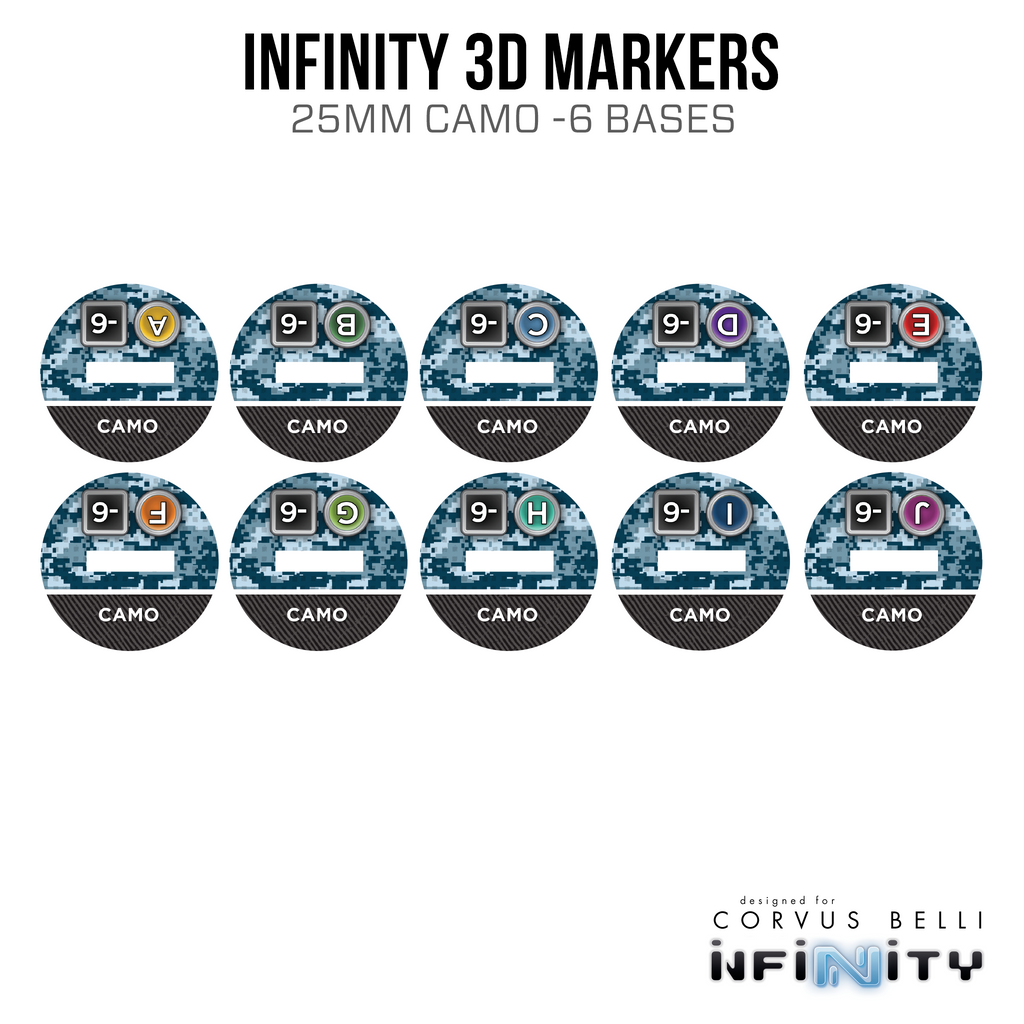Infinity 3D Markers: Swiss Guard (25mm Camo -6)