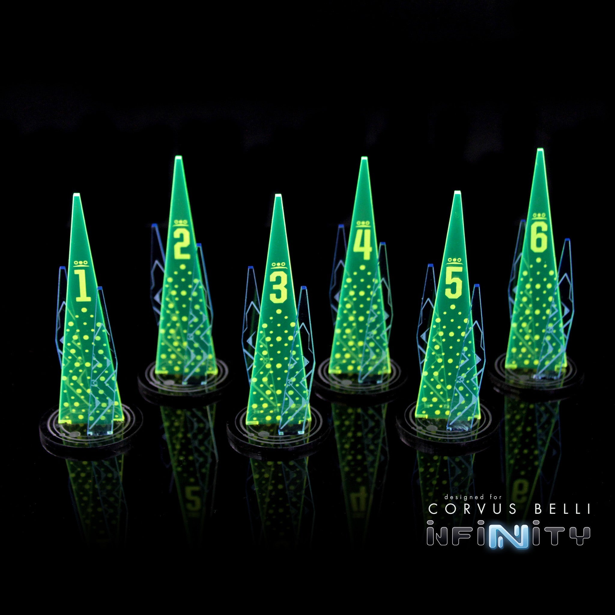 Acrylic Sci Fi Objectives 6 Pack